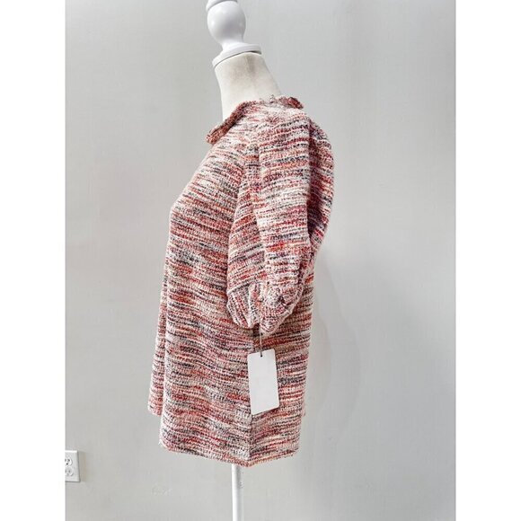 FATE Tweed crew neck bubble 3/4 sleeve new with tags size Small - Picture 2 of 4